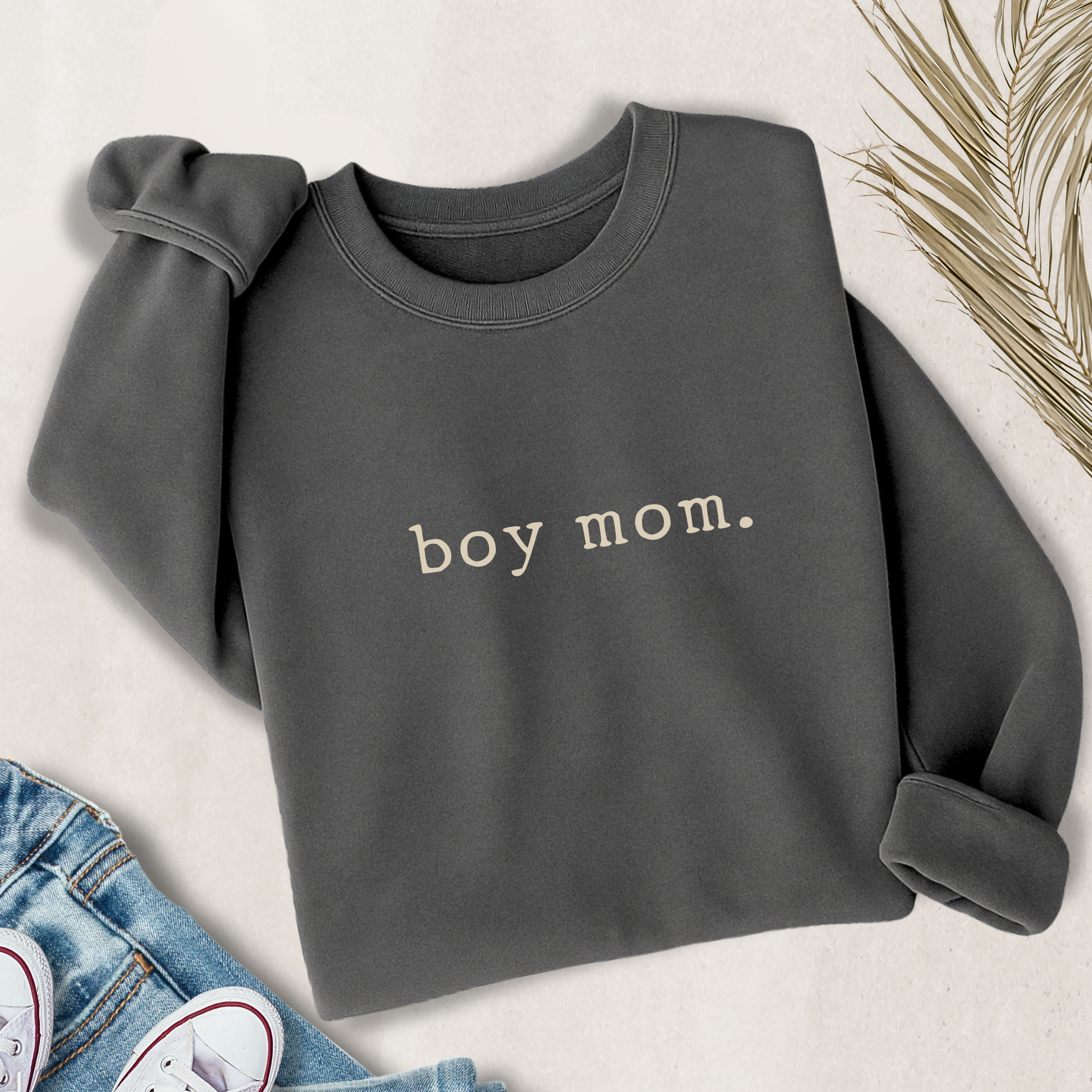 Boy Mom. Lightweight Sweatshirt