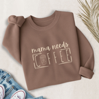 Mama Needs Coffee Lightweight Sweatshirt