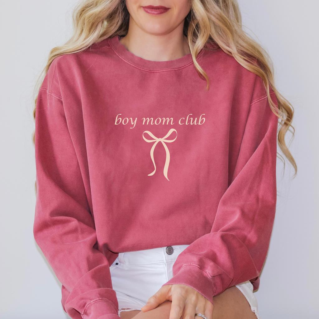 Boy Mom Club Lightweight Sweatshirt