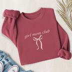 Girl Mom Club (Bow) Lightweight Sweatshirt