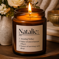 New Mom Definition Candle