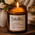 New Mom Definition Candle