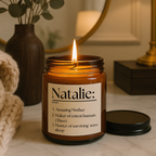 New Mom Definition Candle