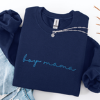 Embroidered Navy Monochrome Mama Sweatshirt
