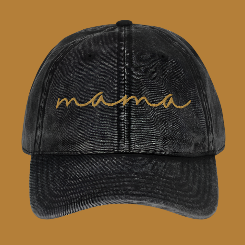 Embroidered Vintage Mama Cap