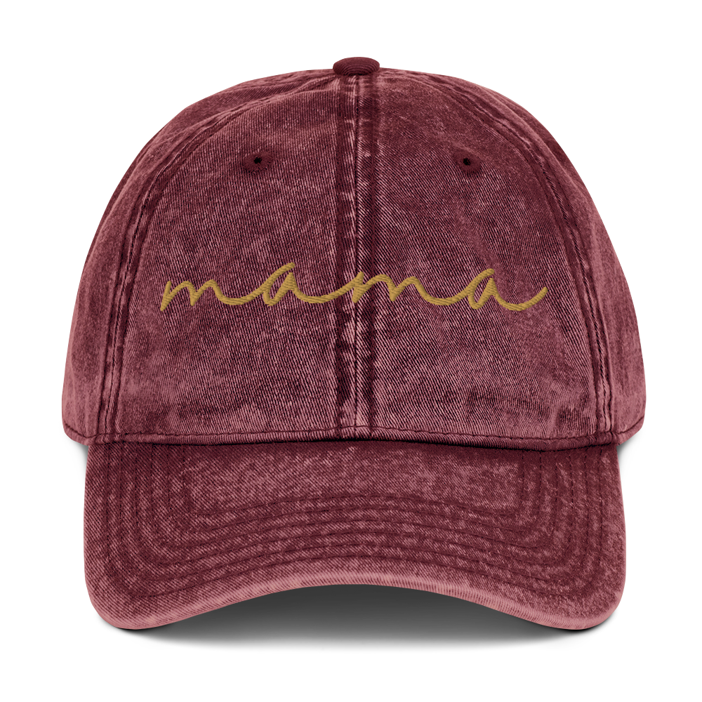 Embroidered Vintage Mama Cap